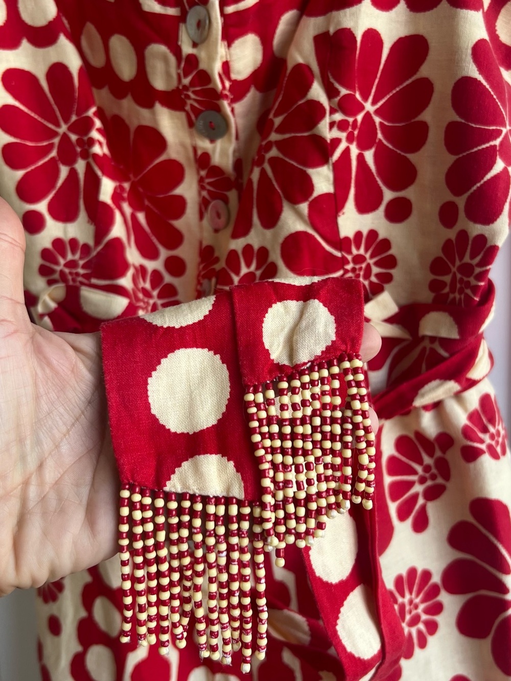 FARM RIO Red Romper Size L - Picture 8 of 10